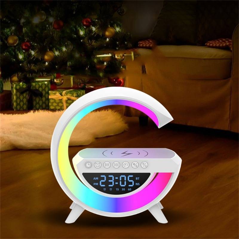 Cassa musica bluetooth, caricabatterie cellulare wireless, Orologio e sveglia - Image 4
