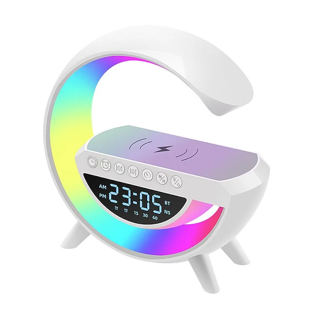 Cassa musica bluetooth, caricabatterie cellulare wireless, Orologio e sveglia - Image 5