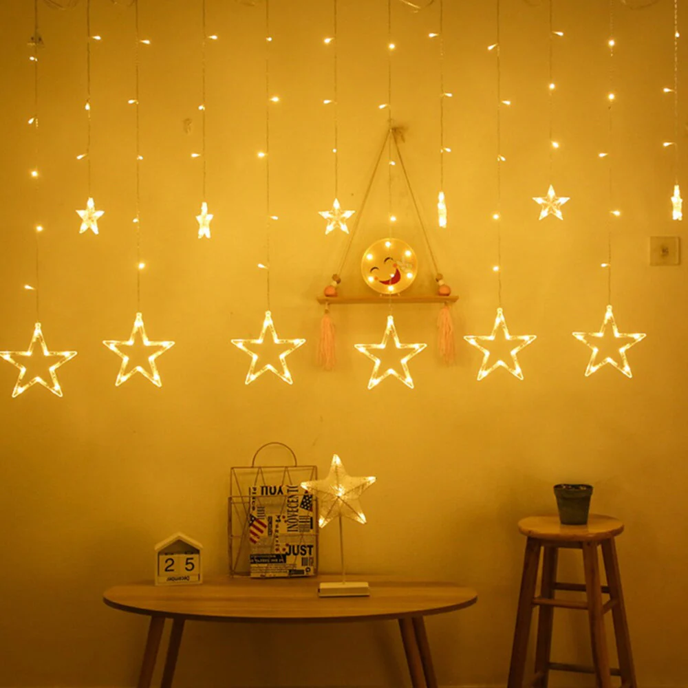 Luci di natale Stelle, Cascata luci di natale, - Image 3