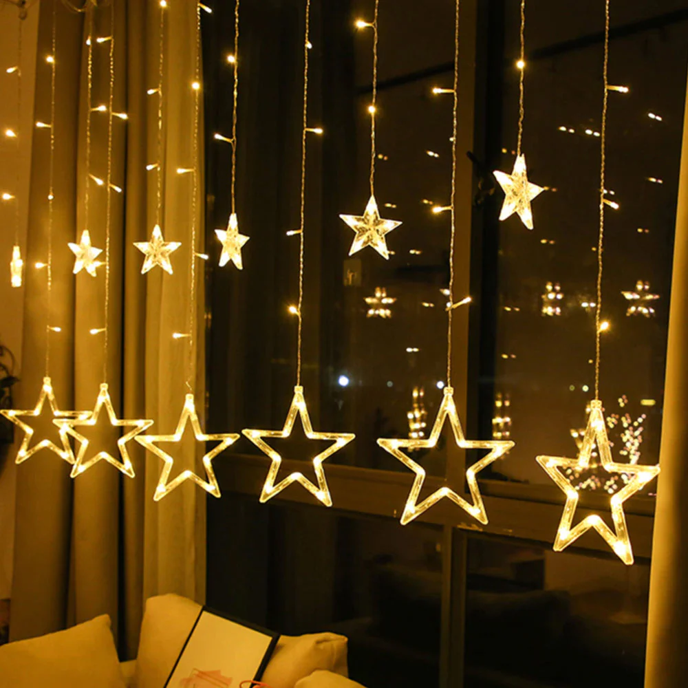 Luci di natale Stelle, Cascata luci di natale, - Image 6