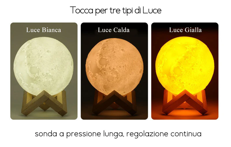 Profumatore Ambiente Luna a Led ✦ Lampada da comodino ✦ Atmosfera magica - Image 6