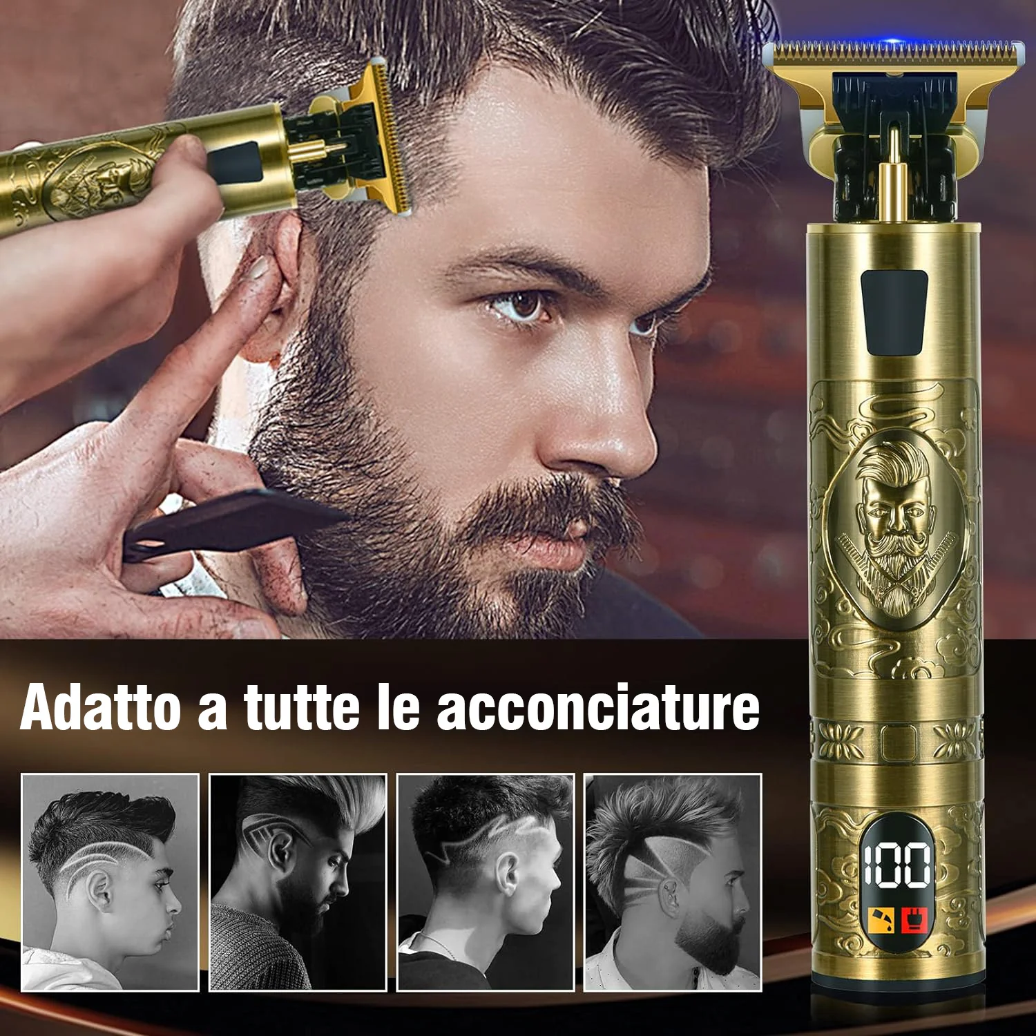 Rasoio elettrico digitale con display integrato resistente all'acqua - Image 7